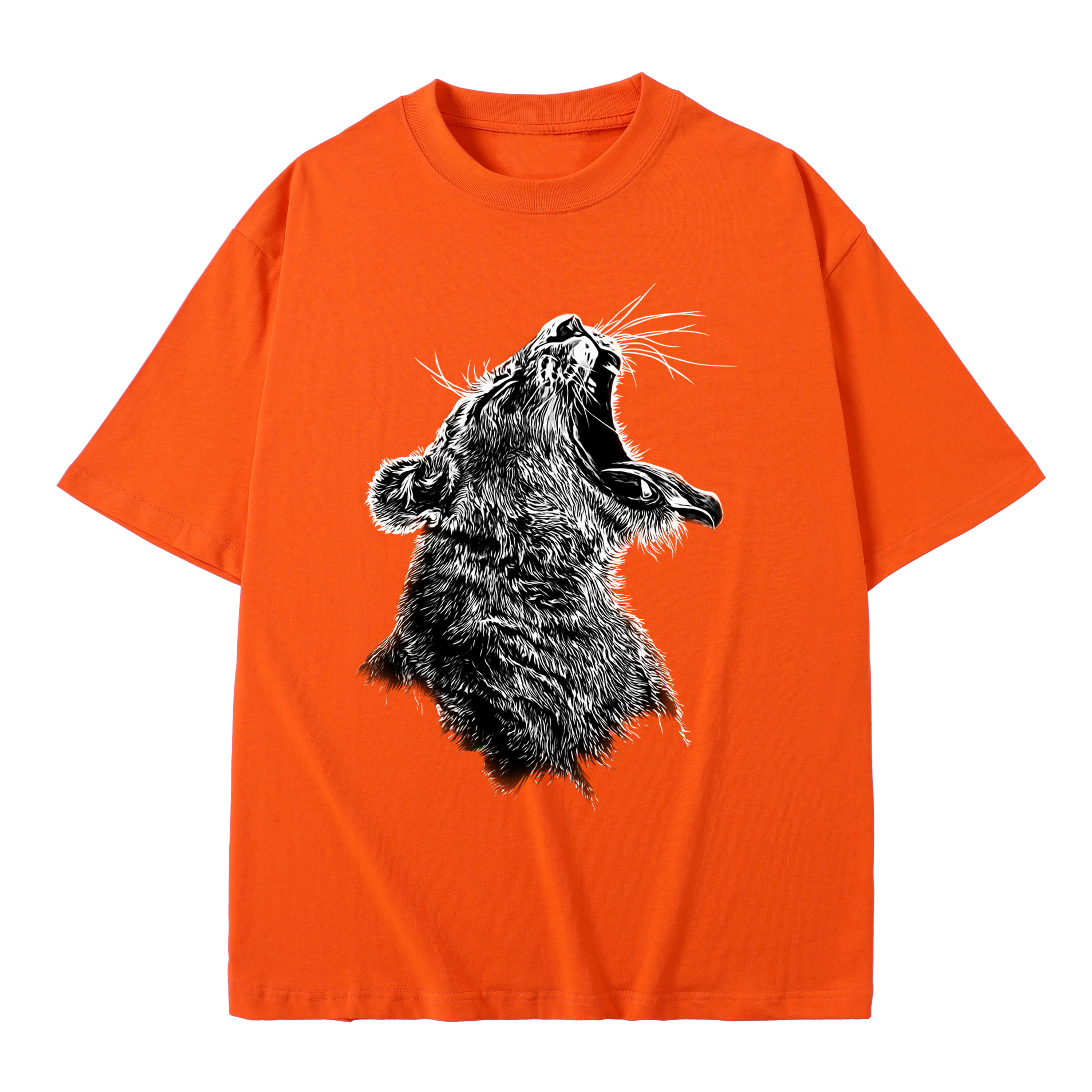 BROADTRUE T-shirt men's top designer cotton T-shirt the lion short sleeved clothing high-quality fashionable T-shirt