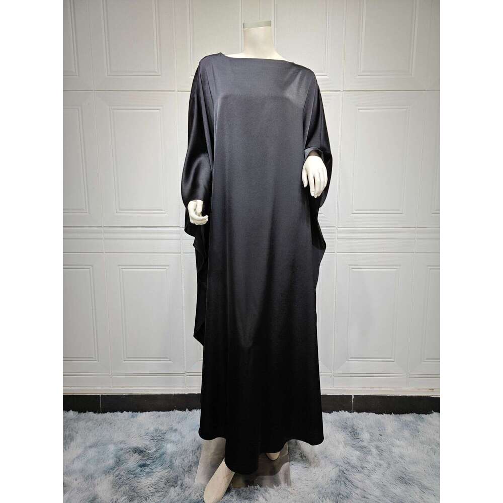 Mq096abaya Muslim Dress Modest Fashion Pullover Soft Light Embroidered Long Robe Women's Clothing B5
