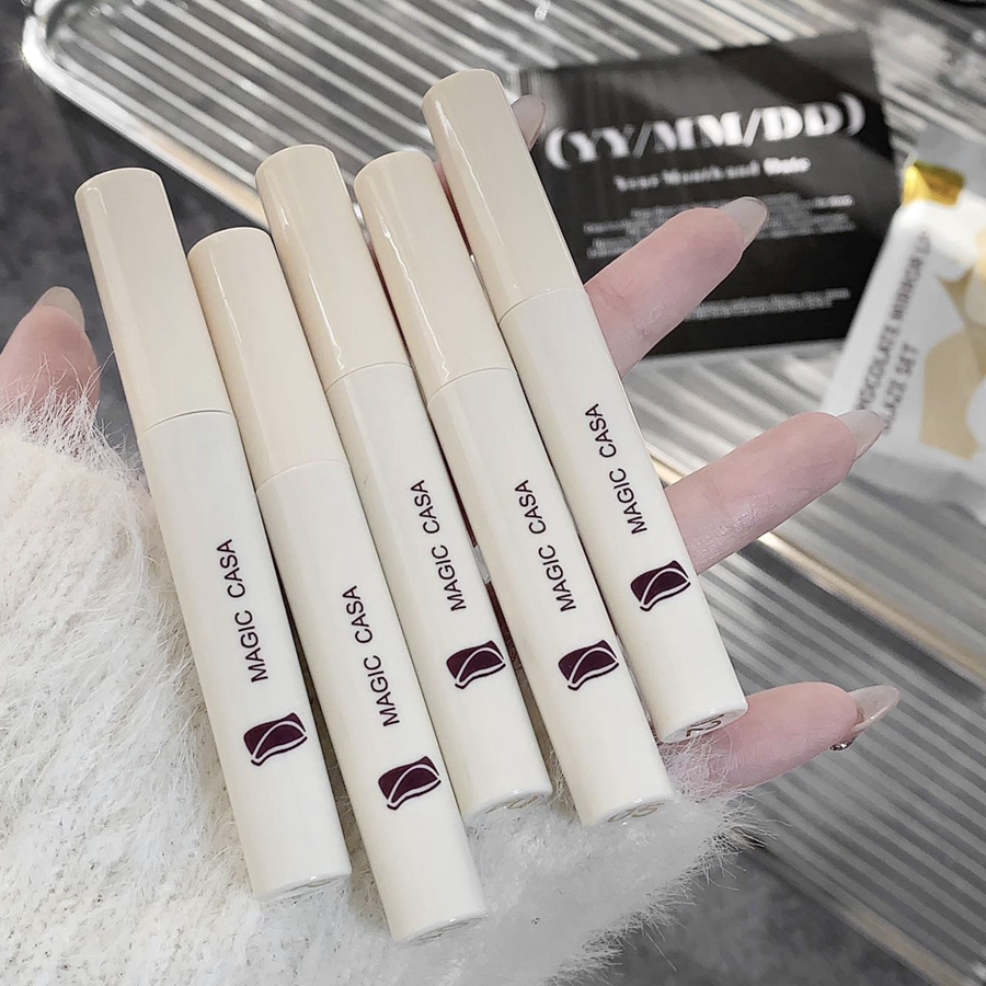 5-piece White Chocolate Mirror Lip Gloss, non-stick, creamy lip gloss set for all skin types, for everyday use DH1006