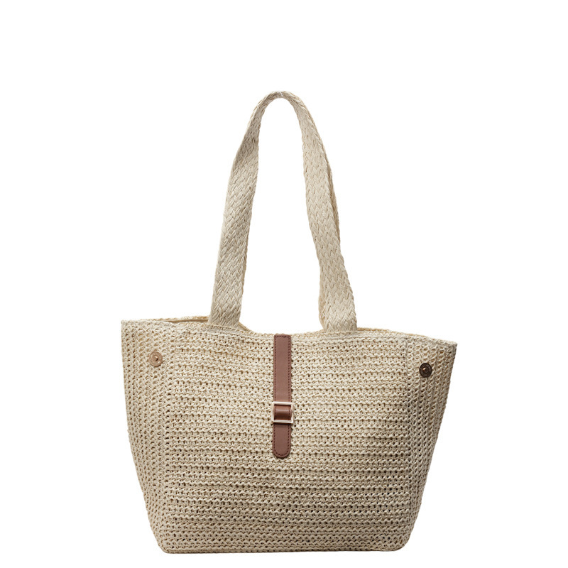 designer Niche Design Versatile Woven Bag for Women 2025 New Summer Fashion Large Capacity Commuter Straw Tote Bag