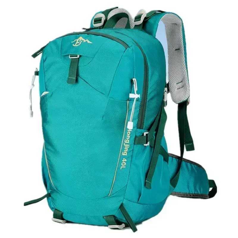 40L Outdoor Hiking Camping Backpack Bag Men Outdoor Waterproof Light Climbing Bag Woman Cycling Backpack With Waterproof Cover W250603