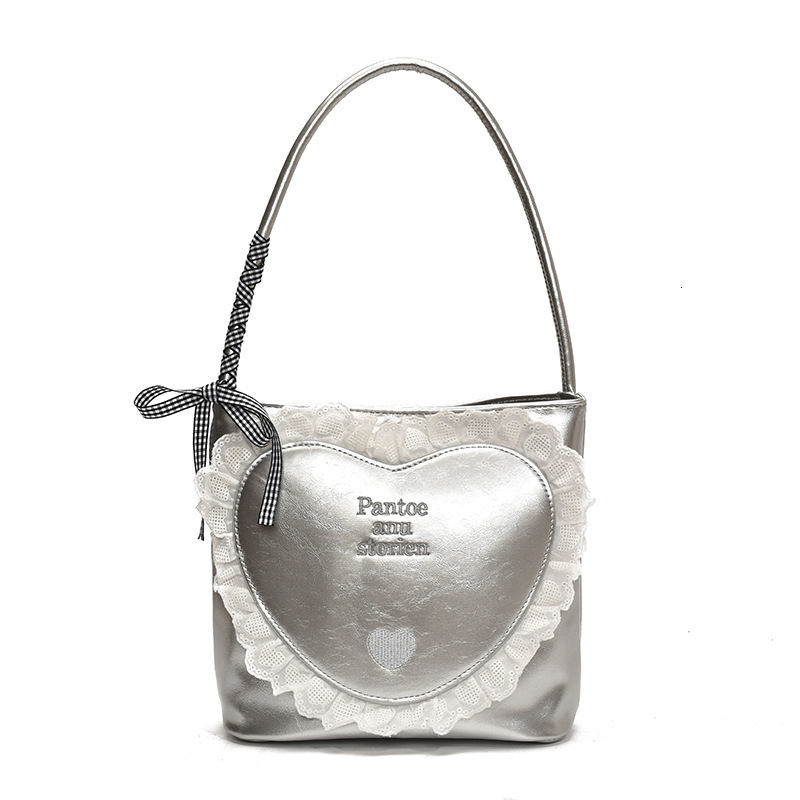 designer Korean Style Simple Casual Women's Bag 2025 New Trend Fashion Underarm Bag Handbag Free shipping Ballet Style Lace shopping bag Bucket B