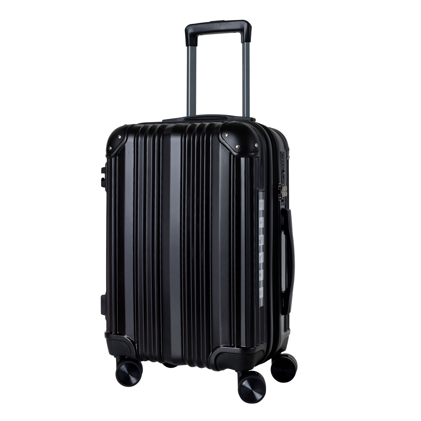 24-Inch Expandable Carry On Suitcase with TSA Lock | ABS Luggage with Corner Protectors | Durable Personal & Business Travel Luggage