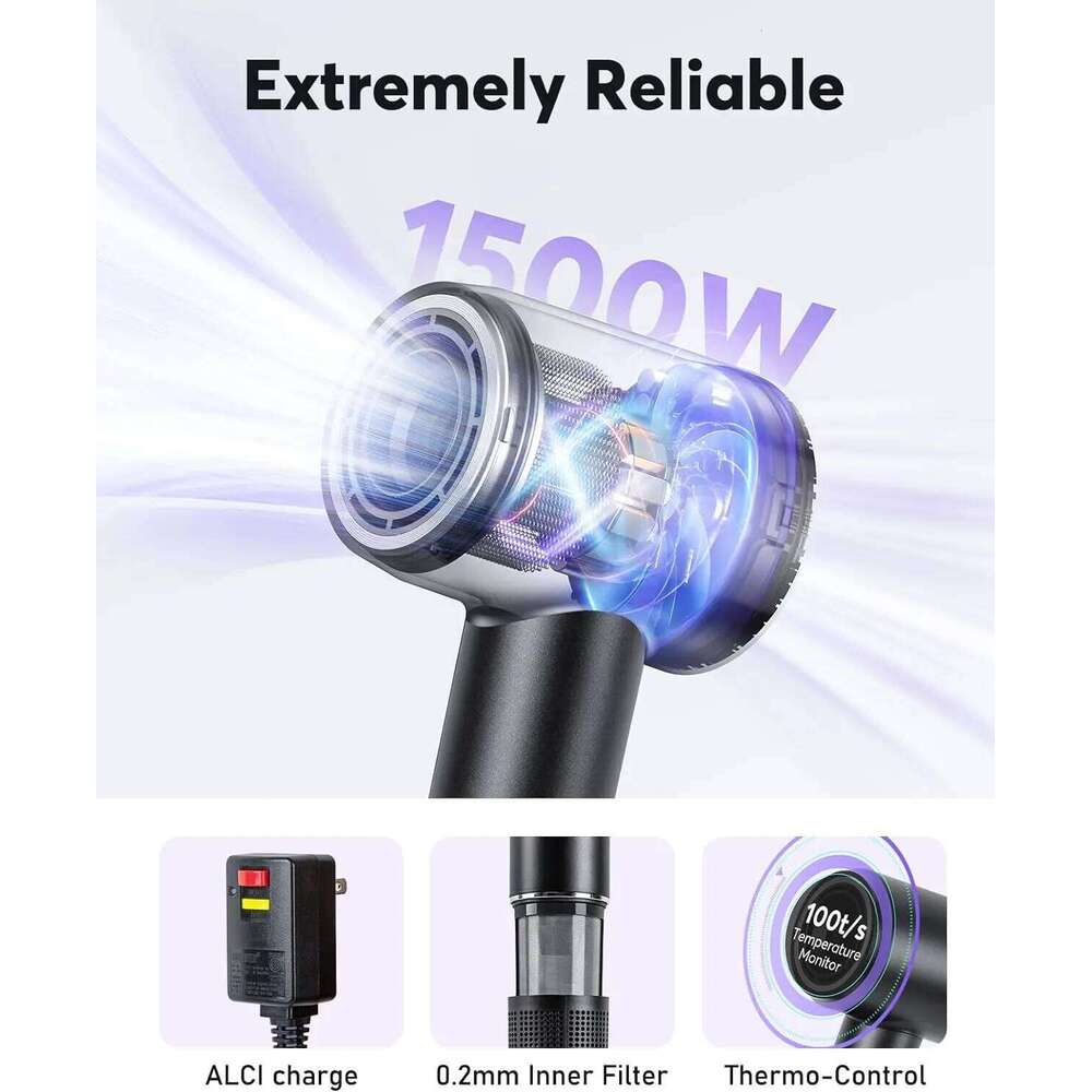 High-Speed Hair 110000Rpm Brushless Motor Negative Ionic Blow Dryer 36M/S Thermo-Control Fast Drying Women Profession Care