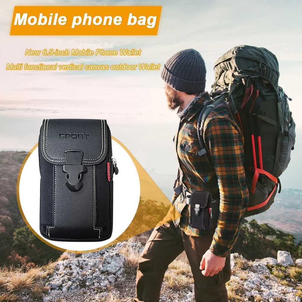 Phone Holster Bag Molle Waist Pouches Men Fashion Small Tactical Duty Belt Bag Multi-zipper Bum Bag Canvas Mini Fanny Purse W250604