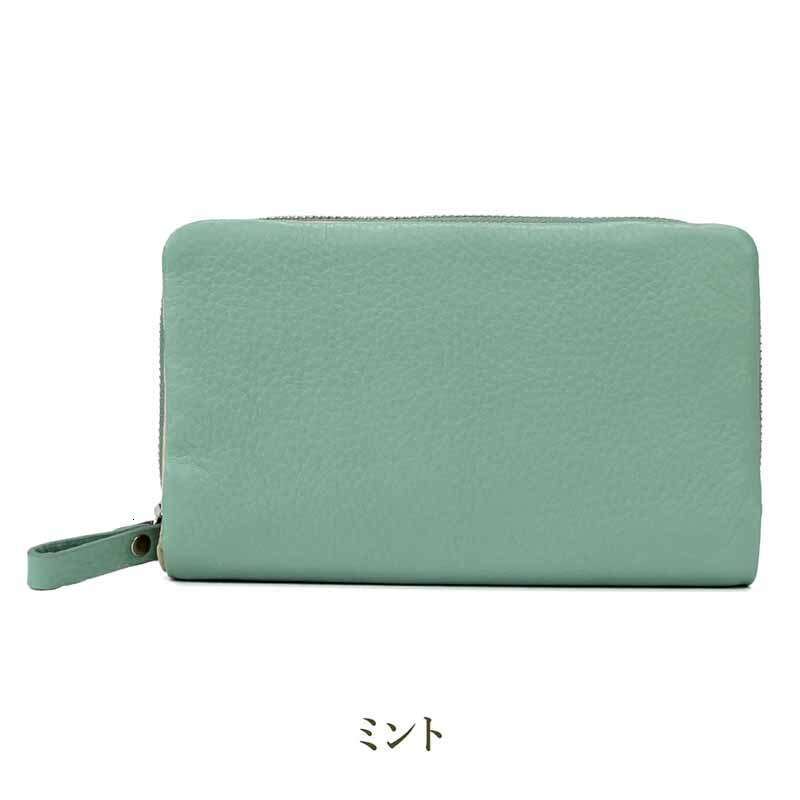 Hot Selling Women's Genuine Leather Multifunctional 80% off Zipper Capacity Multi-Card Coin Slot Large Cash Wallet