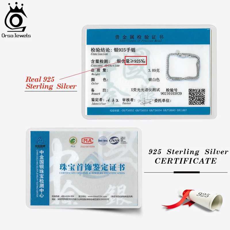 ORSA JEWELS Cuban Ankle Bracelets S925 Sterling Silver 2.5mm Flat Curb Cuban Link Chain Anklets Summer Beach Feet Jewelry SA11 W250604