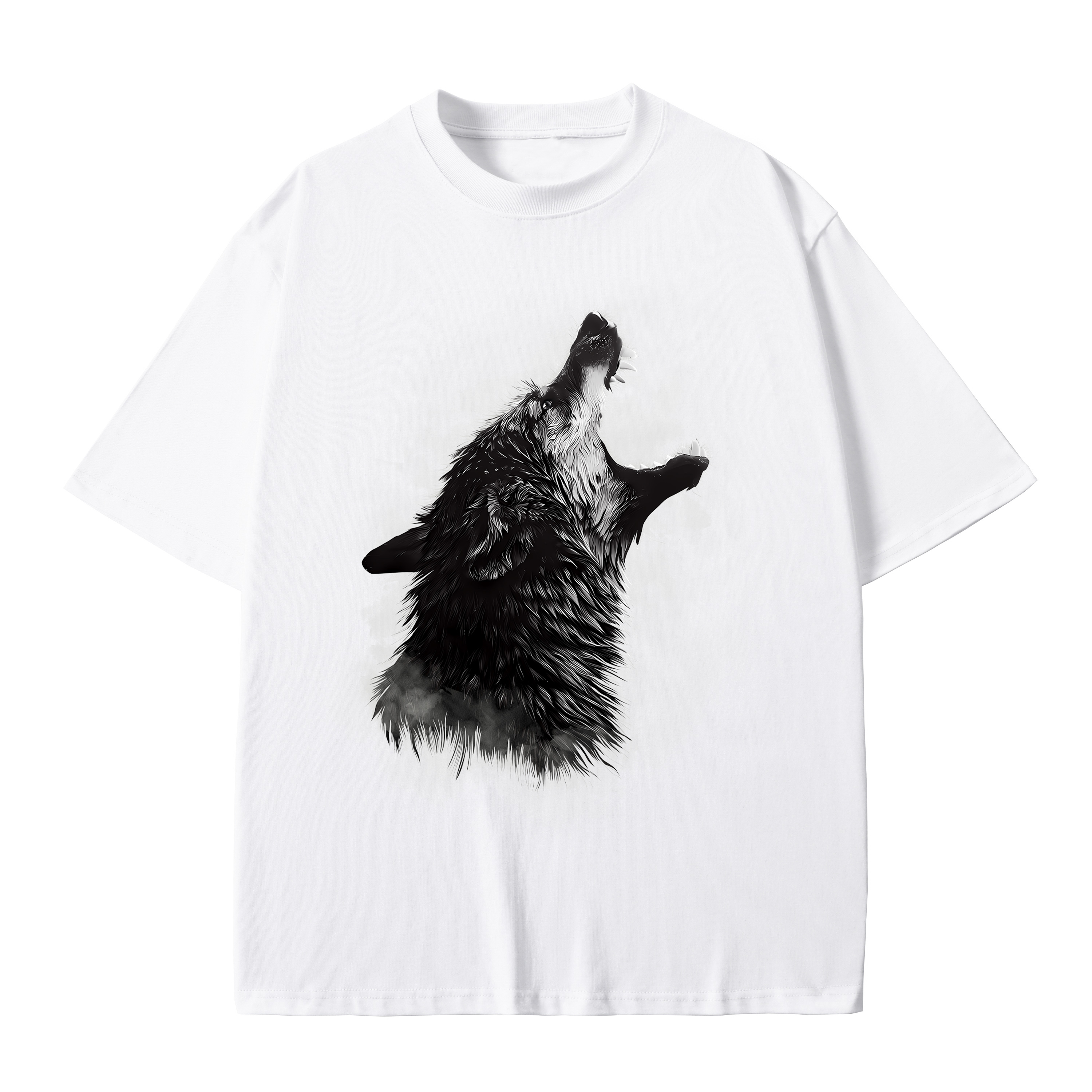 T-shirt men's top designer cotton T-shirt Silver the wolf short sleeved clothing high-quality fashionable T-shirt BROADTRUE