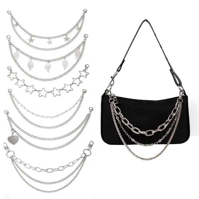 Multi-layer Metal Bag Chain Decor For Handbag Decorative Chain Exquisite Halloween DIY Purse Chain Replacement Bag Accessories W250604