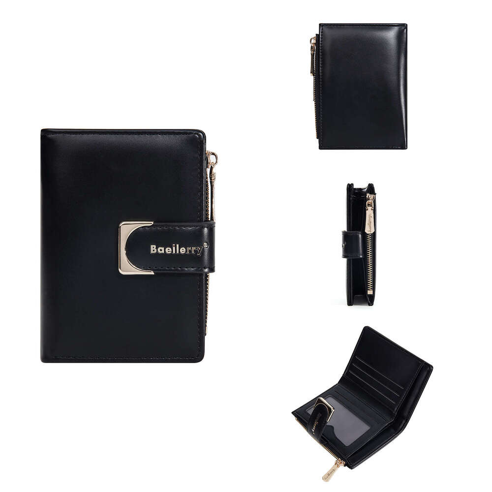 Women's Wallet Female Ins Style Exquisite Short Buckle Multi-Card Slot Coin Purse Card Holder High-End Feel