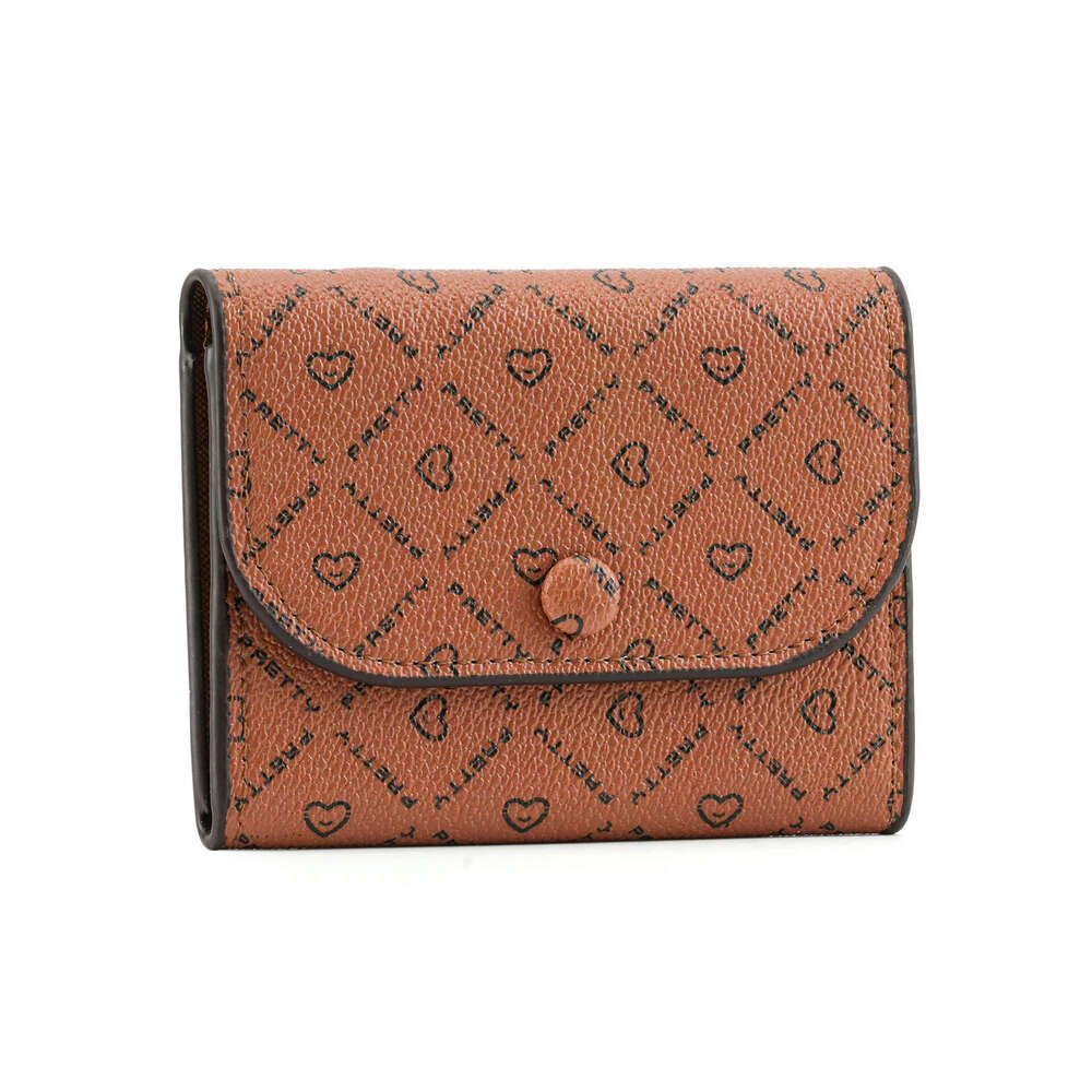 Women's 2025 New Fashion Coin Purse Versatile Letter Heart Flower Print Wallet