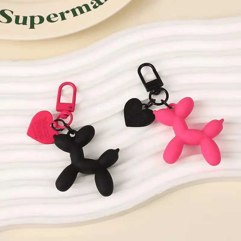 Cute Fashion Keychain Balloon Dog Keychains for Women Bag Pendant Charms Jewelry Girls Car Key Chain Decoration Accessories W250604