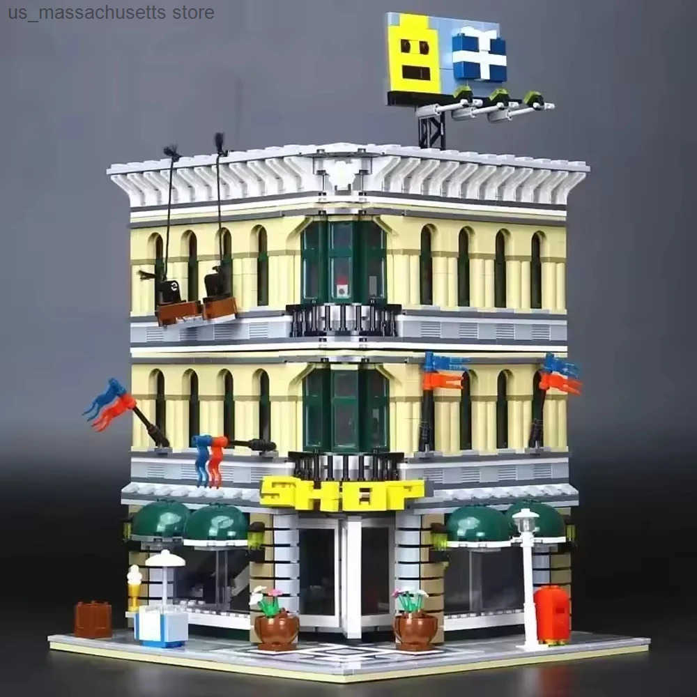 Creator Expert street view Architecture Grand Emporium Design Building Blocks bricks Model 10211 15005 set gifi 2182Pcs y2506046B4W