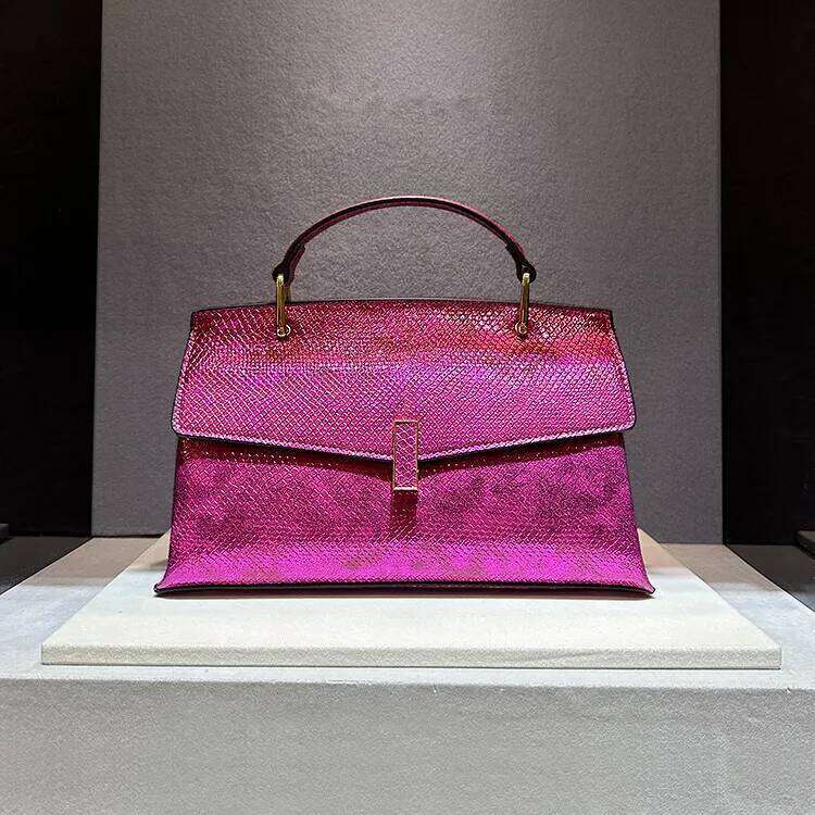 Snake Print Leather Women Fashion Ladies Handbags Shoulder Crossbody Bag Portable Mother Top Handle Tote Bags