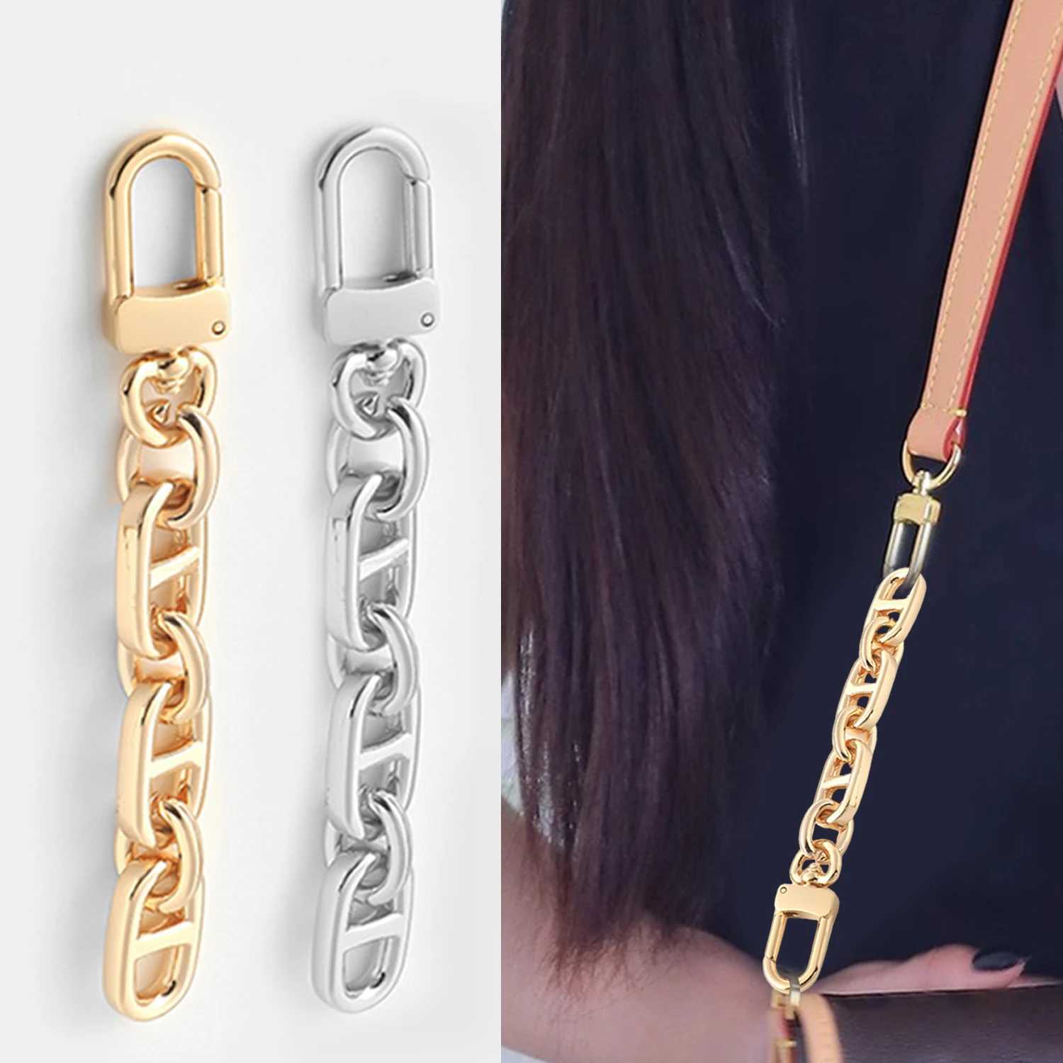 Metal Chain for Women Bag Strap Extension Handbag Handles Shoulder Bag Strap Replacement Purse DIY Chain Bag Accessories W250604