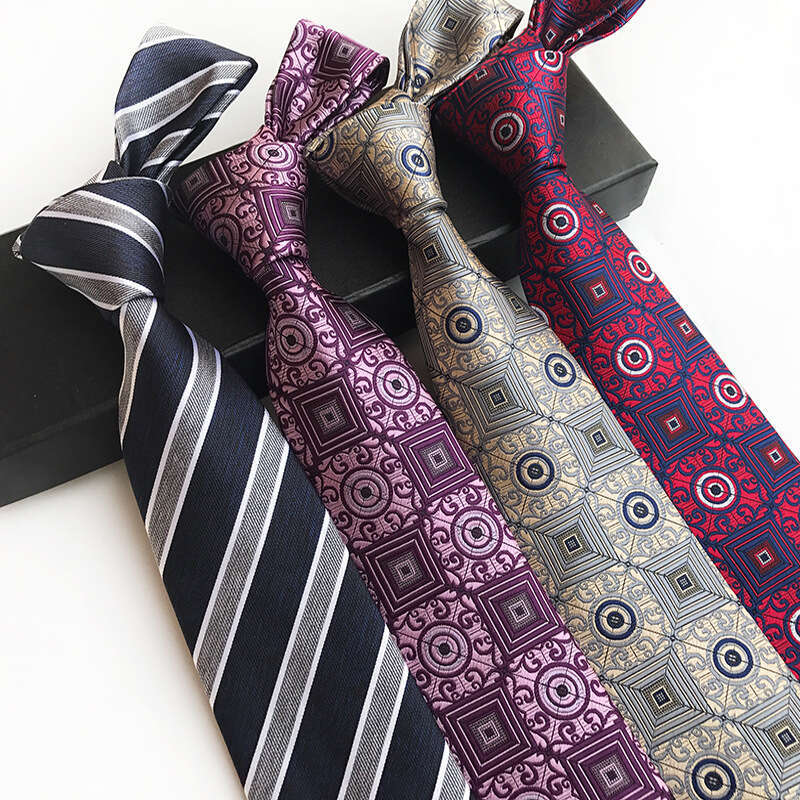 Men's Elegant Silk Necktie for Weddings and Parties