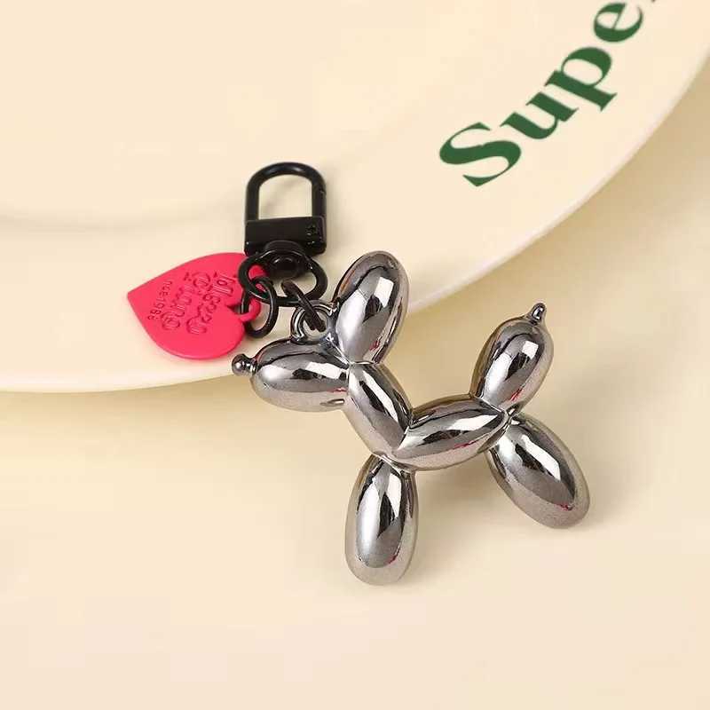 Cute Fashion Keychain Balloon Dog Keychains for Women Bag Pendant Charms Jewelry Girls Car Key Chain Decoration Accessories W250604