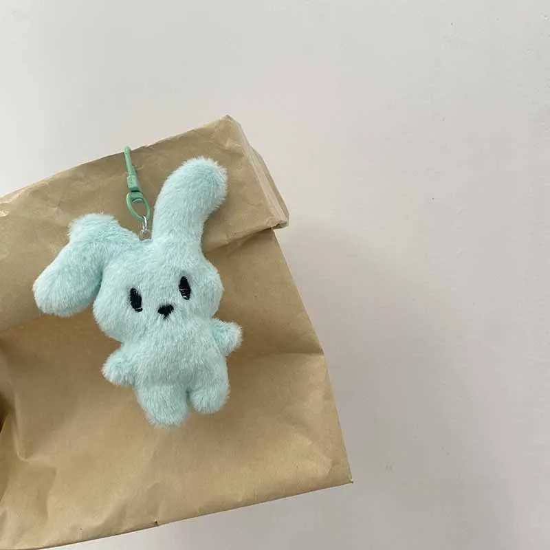 Cartoon Pink Plush Rabbit Keychain Hot Selling Item Cute Student Backpack Fluffy Pendant Keyring Ladies Girls Car Bag Decoration W250604