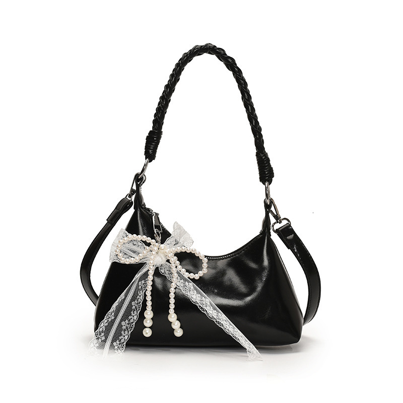 designer Korean Style Simple INS Women 2025 New Trend Versatile Commuter Shoulder Bag Casual Bowknot Handbag Underarm Bag