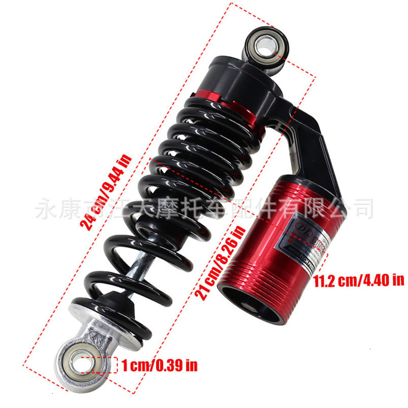 Harley Electric Bottle Scooter Rear Shock Absorber with Airbag 210MM Universal Modification