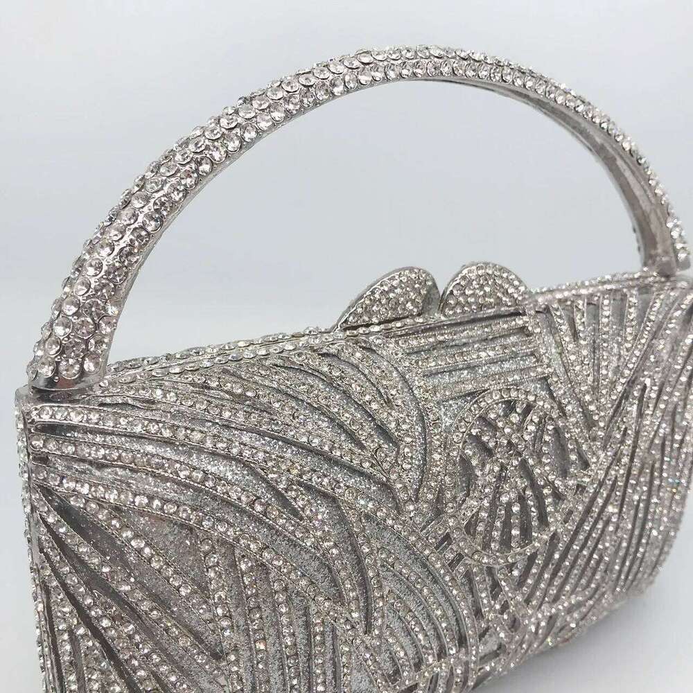 XIYUAN Dia Women Clutch Evening Bag Wedding Crystal Lady Cell Phone Pocket Purse Female Sparkly Wallet For Party Gift