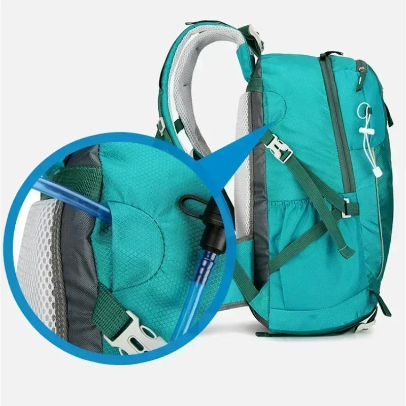 40L outdoor hiking camping backpack outdoor waterproof lightweight mountaineering bag cycling backpack with waterproof cover 250530