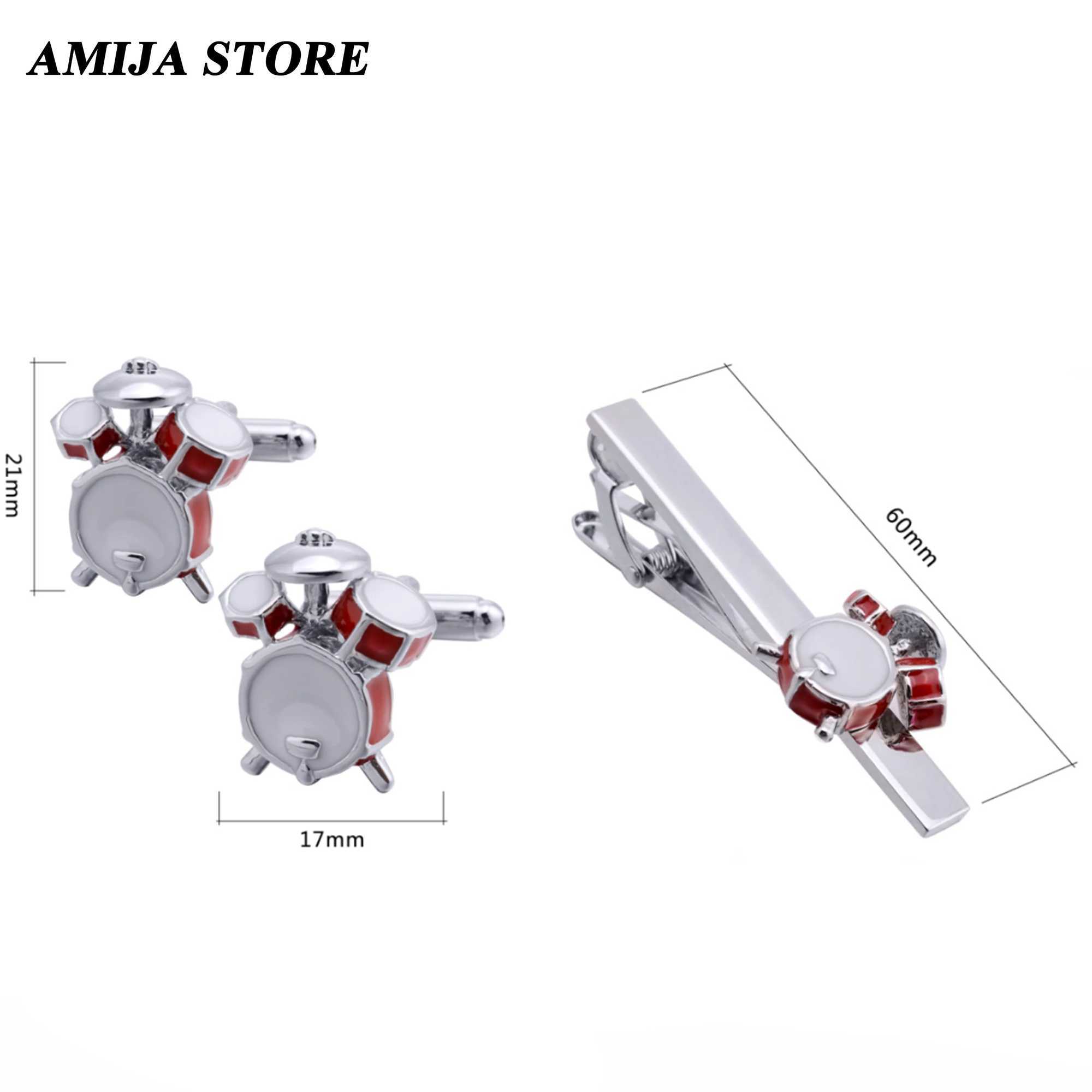 Fashion Mens Tie Clips Cufflinks Set Formal Shirt Accessories Bee Rose Turtle Guitar Mens Jewelry For Wedding Ceremony Gift W250604