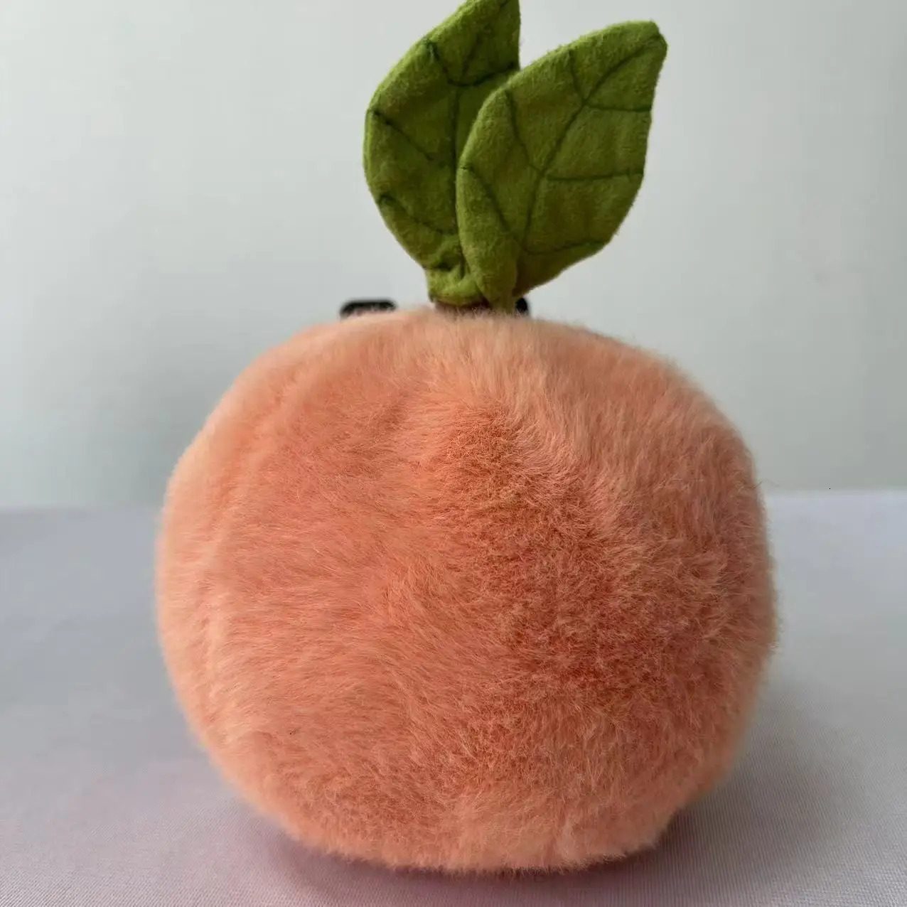 2025 Jelly Cat Peach Pear Cherry Plush Doll Smiling Face Fruit Series Home Bedroom Decoration Pet Interactive Toy Birthday Gift 250604
