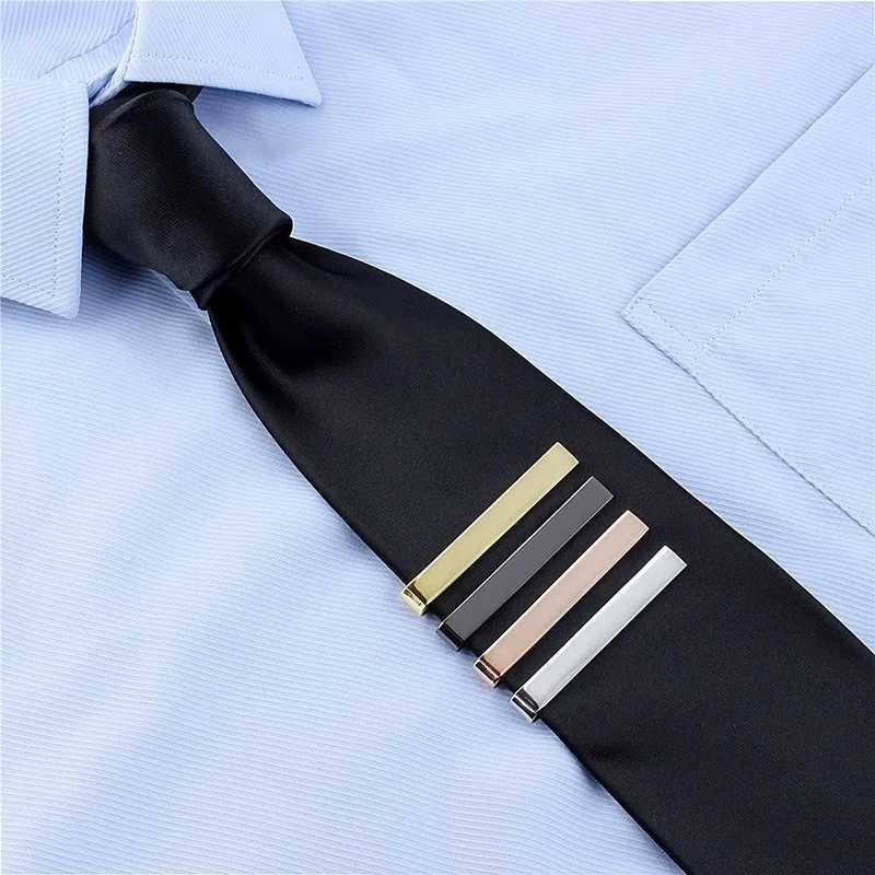 3Pcs Stainless Steel Tie Clips Men-Skinny Tie Bar for Wedding Anniversary Business and Best Gift for Dad Husband Brother W250604