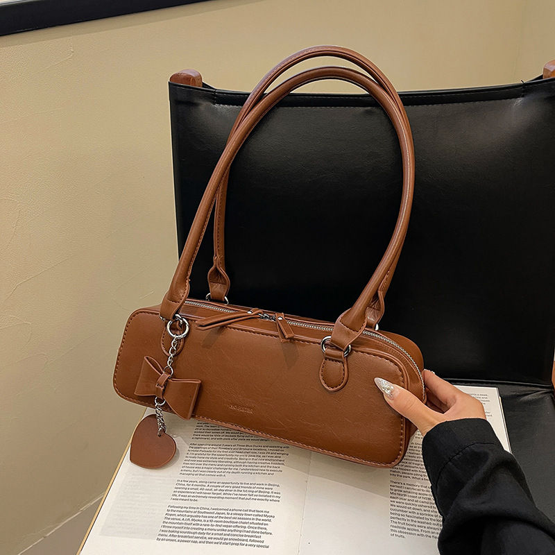 Texture Fashion Women's Small Bag New Multi functional Shoulder Underarm Bag French Niche Design Rectangular Bag Designer Women's Shoulder B