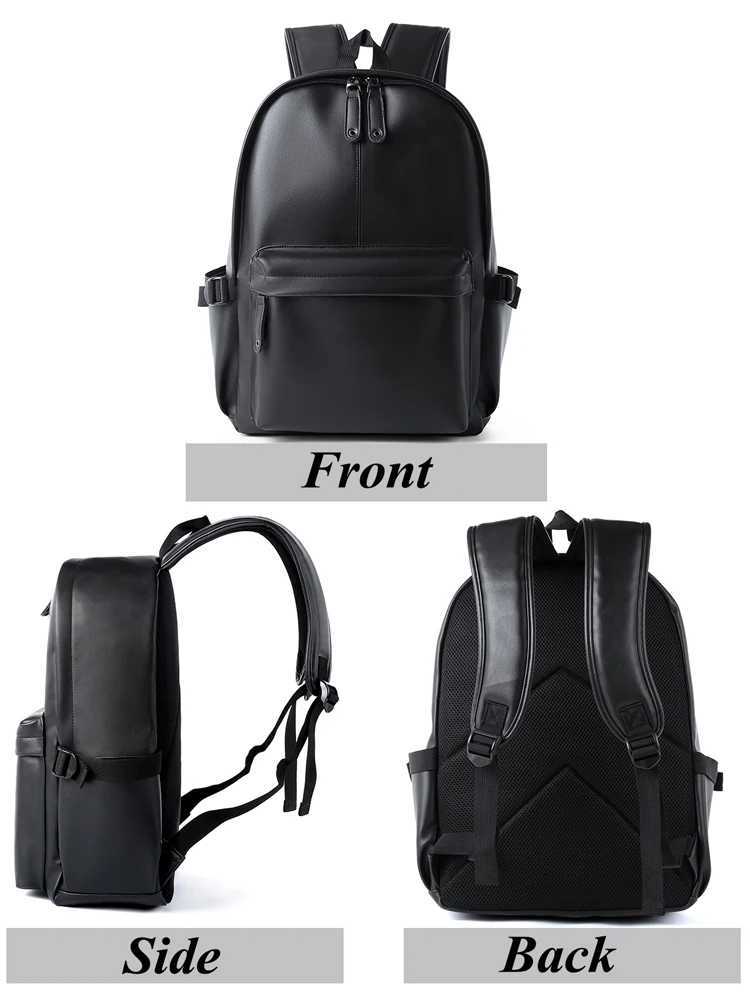 Men Leather Laptop Backpack Large Anti-theft Travel Backpack High Quality Fashion Knapsack Bags for Men W250603