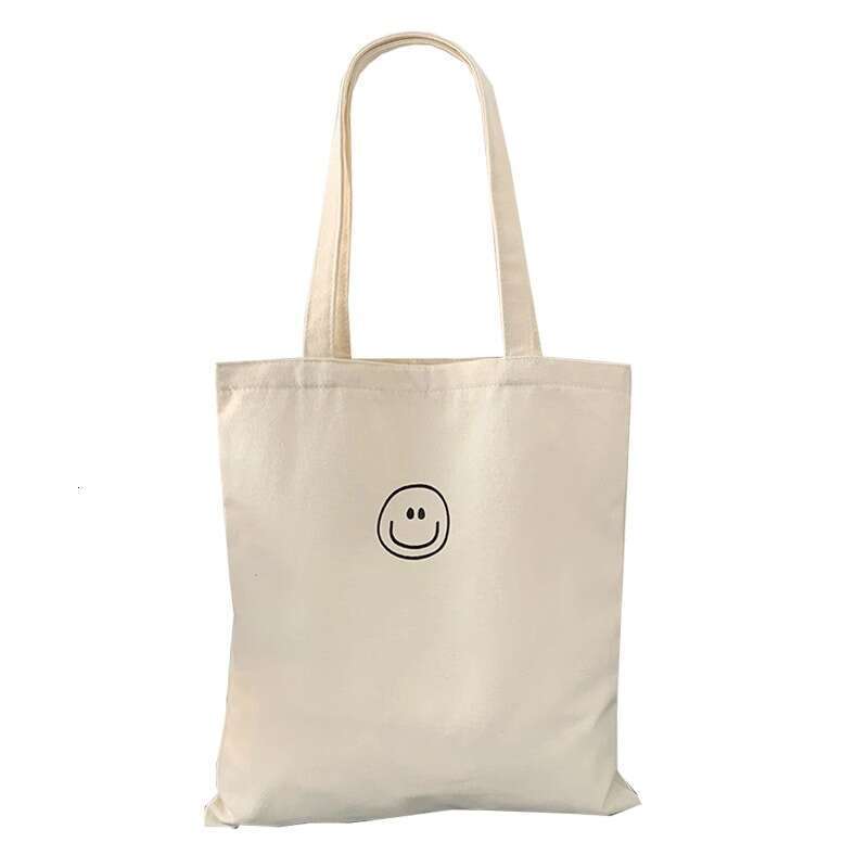 Minimalist Tote for Students, Class Book Bag, Single Shoulder Versatile with Zipper, Commuter Canvas Bag