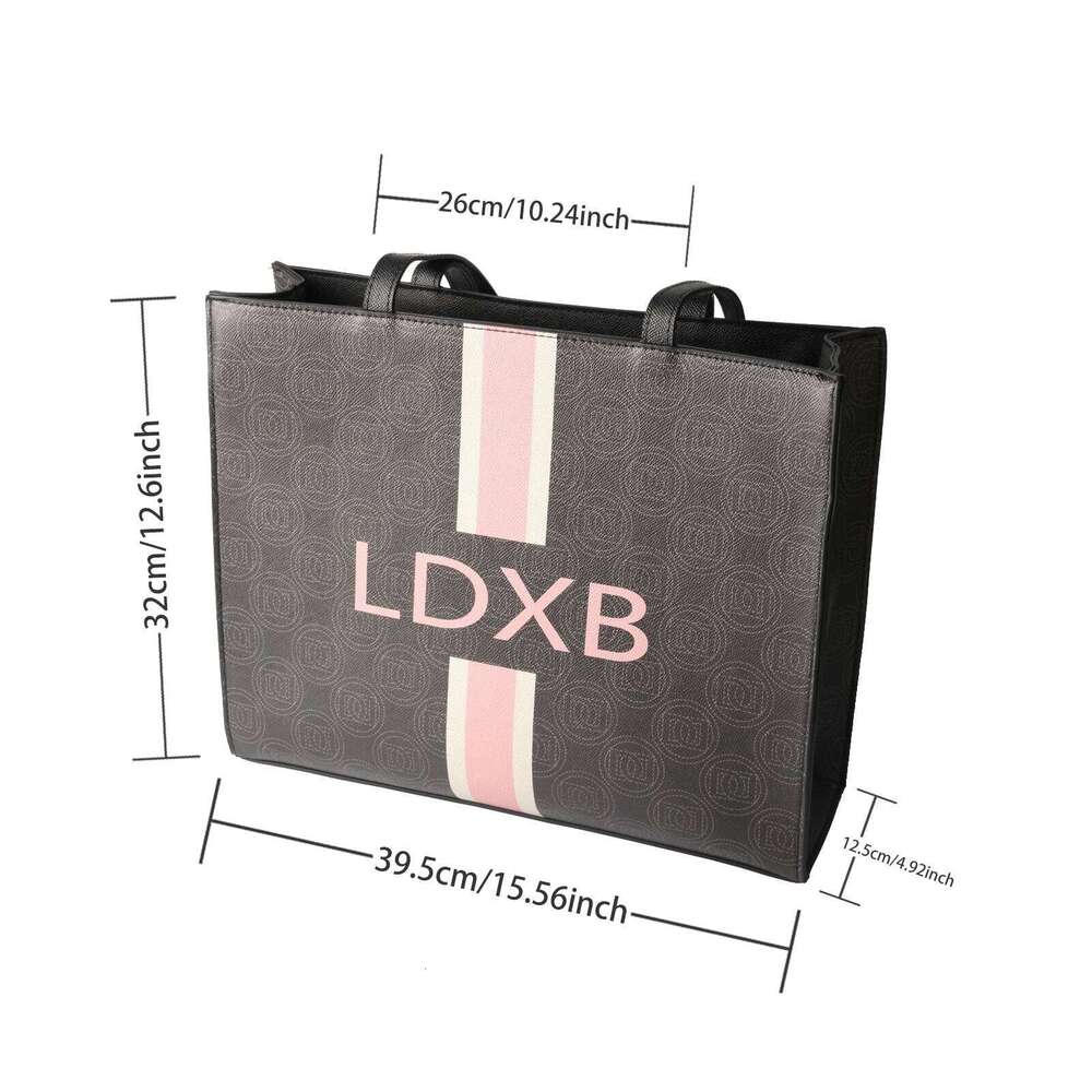 2024 Women's Large Capacity Classic Versatile Shoulder Letter Handheld Shopping Bag