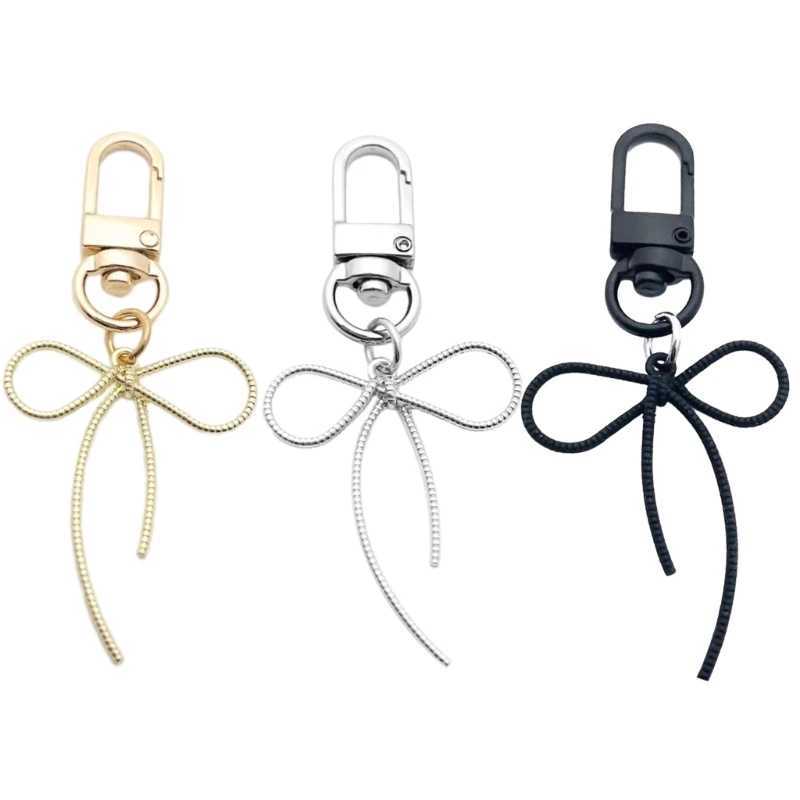 Bows Keychain Butterfly Knot Pendant Keyring Stylish Mobile Phone Accessory M250604