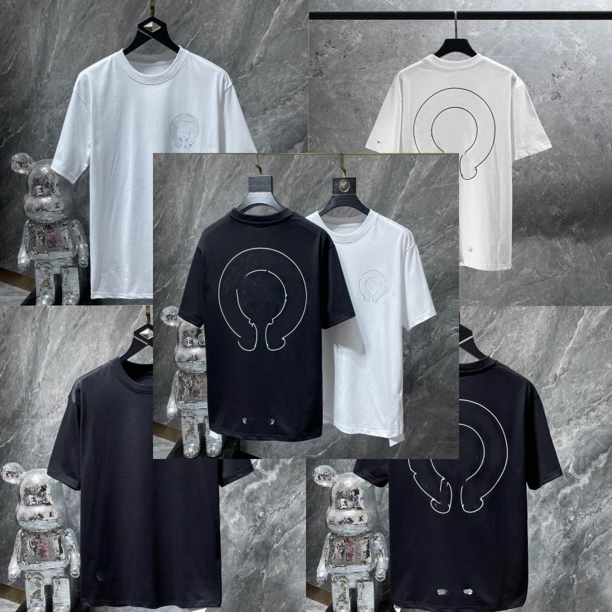 higher quality New Shirt Mens T Shirts Designer Fashion Brand Shirt High Quality Brand Short Sleeves Tops T Shirts Casual Horseshoe Sanskrit size xb66