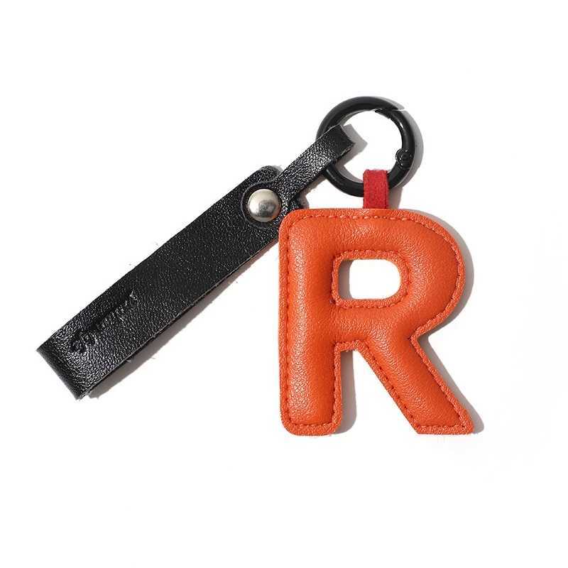 HOT Creative PU 26 Letter Key Chain Alphabet Letter Car Key Accessories Business Key Holder Women Bag Pendant Keyring Decoration W250604