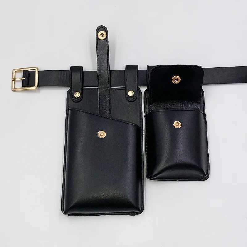 2021 New Two Piece Womens Bag Designer Belt Waist Bag Casual Cigarette Case Pocket Bag Female Luxury Mobile Phone Bag and Purse W250604