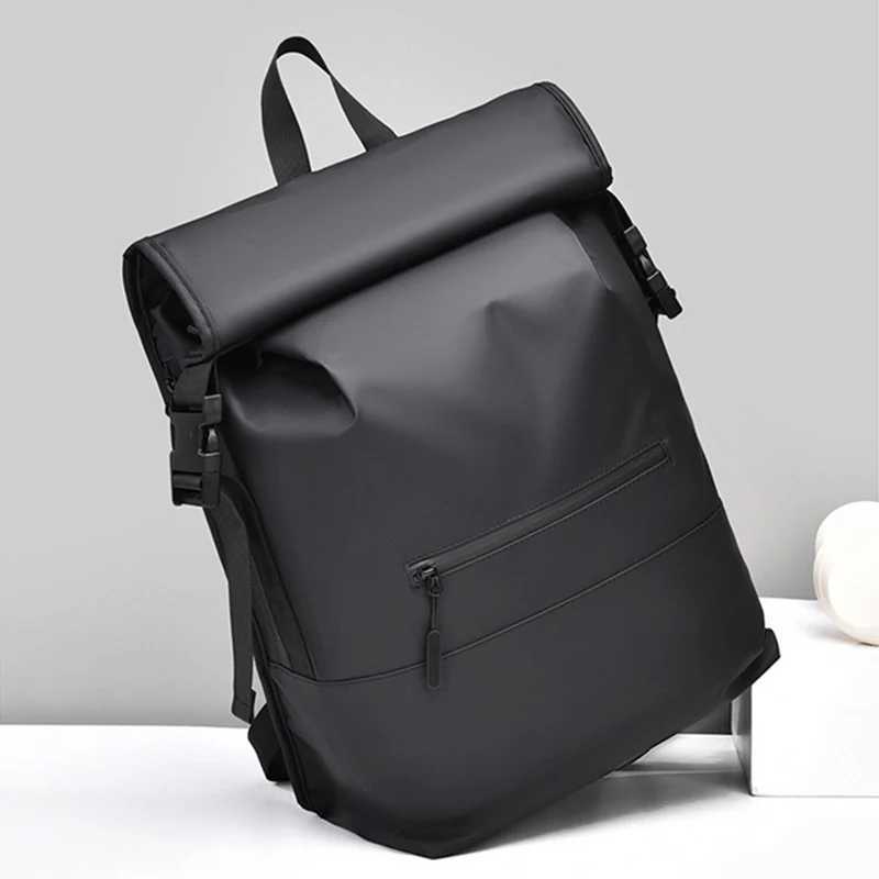 Hiking Rolled Top Backpack Travel Duffel Bag Outdoor Climbing Camping Sport Fitness Rucksack Casual Weekend Luggage Schoolbag W250603
