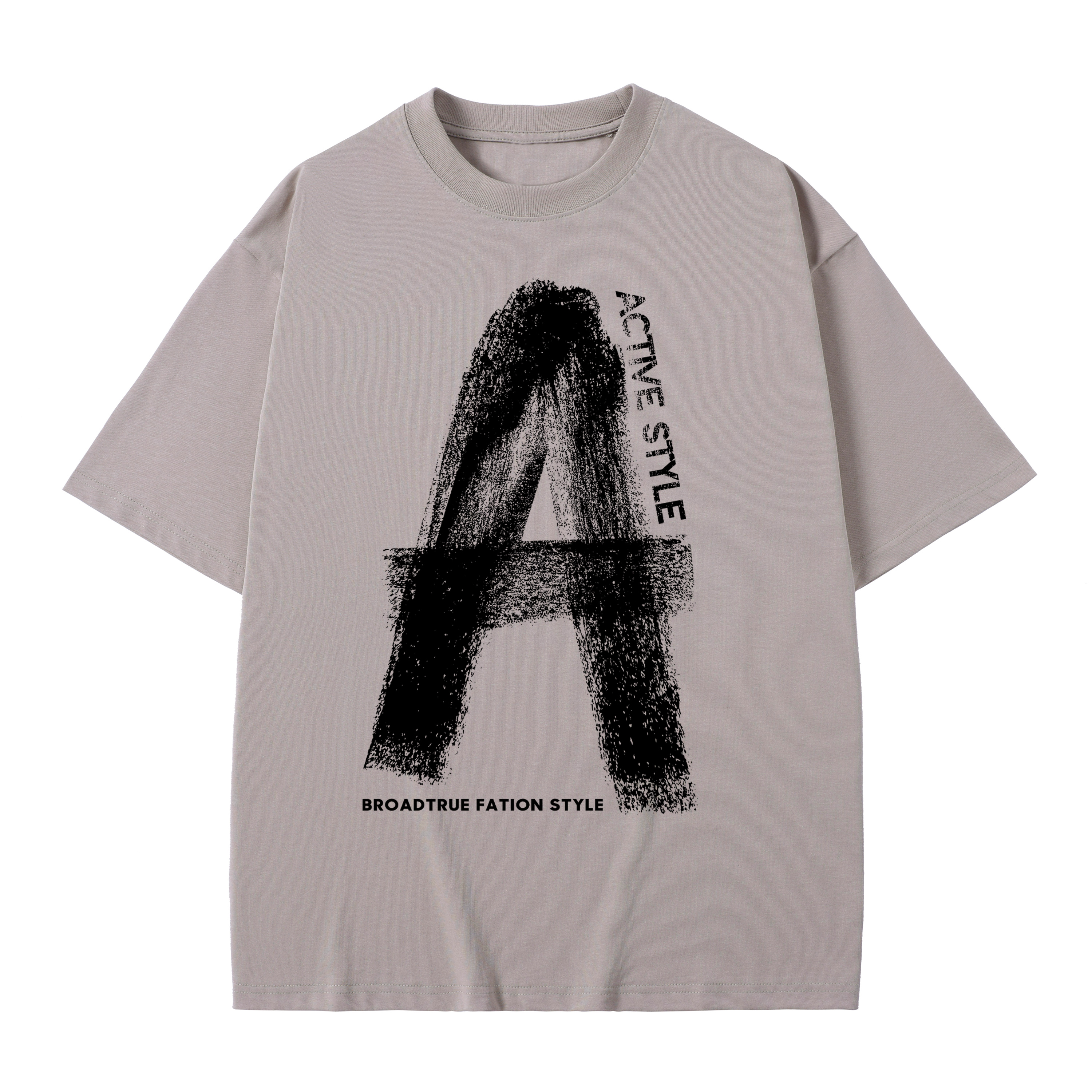 T-shirt men's top designer cotton T-shirt Rainbow Art Painting short sleeved clothing high-quality fashionable T-shirt BROADTRUE