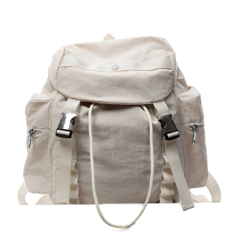 designer 2025 Summer New Forest Style Campus Simple INS Student Lazy Casual Large Capacity Nylon Backpack