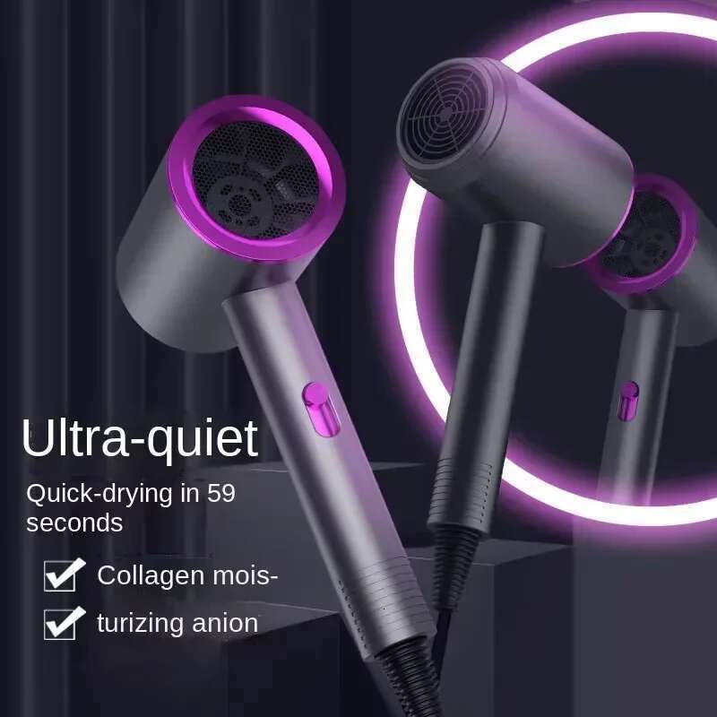 Constant Temperature For Women Blue Light Negative Ion Professional Electric Hair Brush Quick Drying Low Noise Dryer