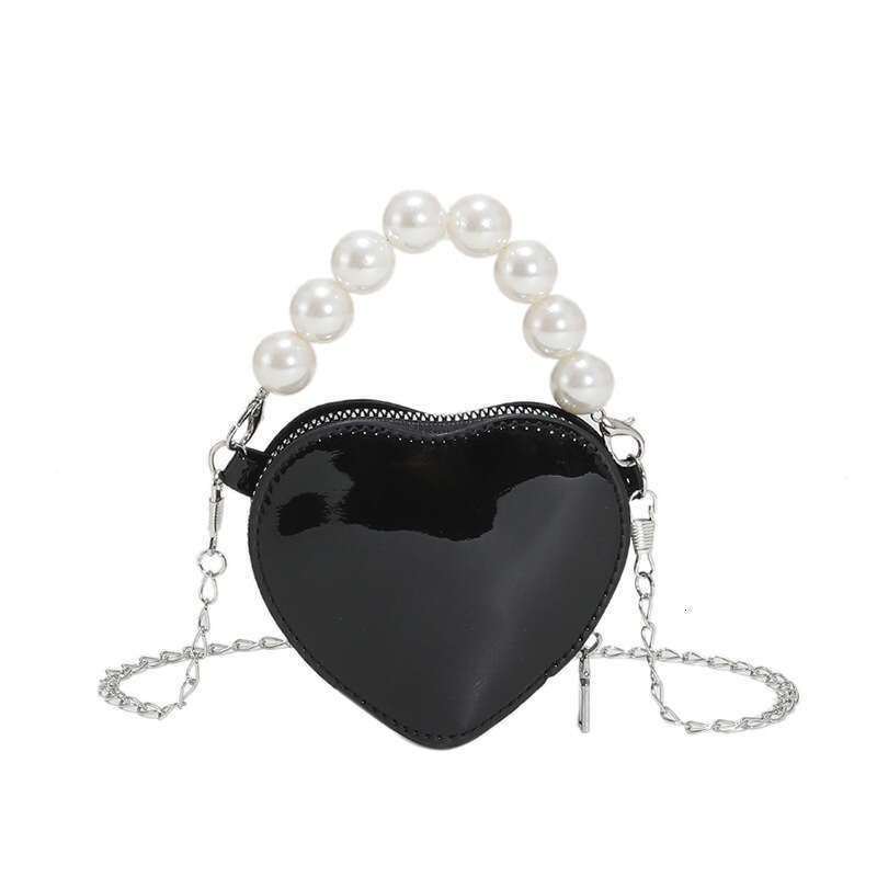Women's New Korean Style Heart Mini Pearl Handbag Shoulder Crossbody Bag Lipstick Coin Purse