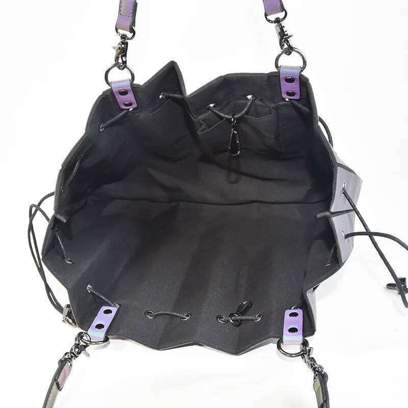 Women's Bags Designer Lawaia Lattice Single Shoulder Pu Stripe Bag Reflection 1Pc Fashion Small Capacity Ordinary Accessories Less Is More For Gi