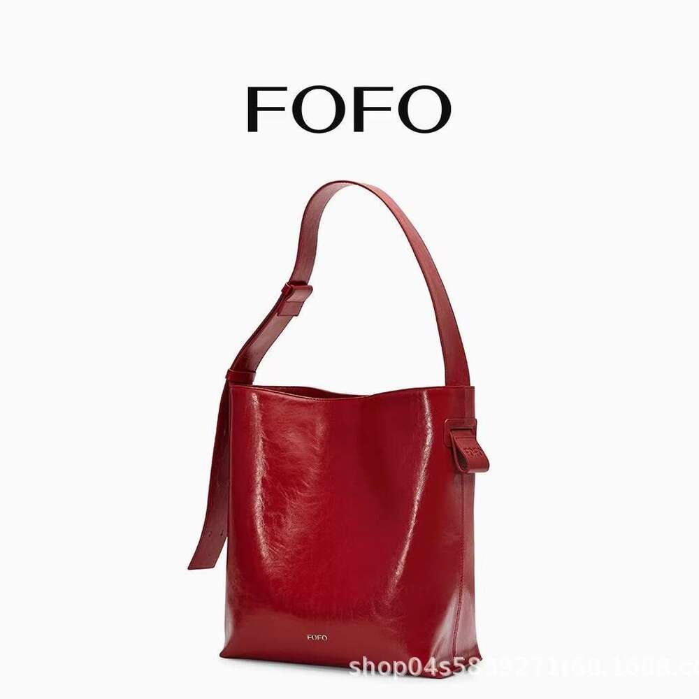 Women's Bags Designer FOFO Wandering Niche Designer Oil Wax Leather Versatile Commuter Large Capacity Cowhide Single Shoulder Crossbody Women