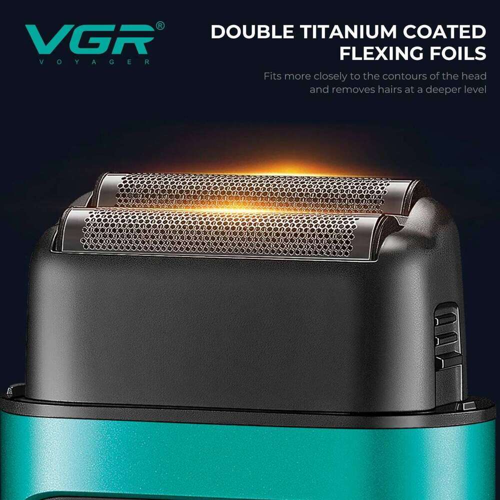VGR Electric Professional Hair Reciprocating Beard Trimmer Razor 9000 RPM Foil Shaver Metal Shaving Hine V-307