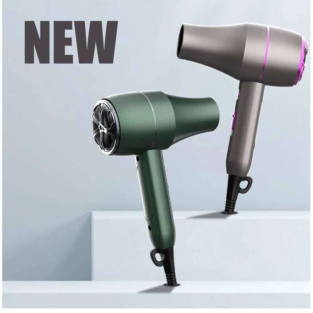 Professional Hair Dryer 1800W Powerful Negative Ions Strong Wind Blower Constant Temperature Collecting Air Comb Nozzle Gear