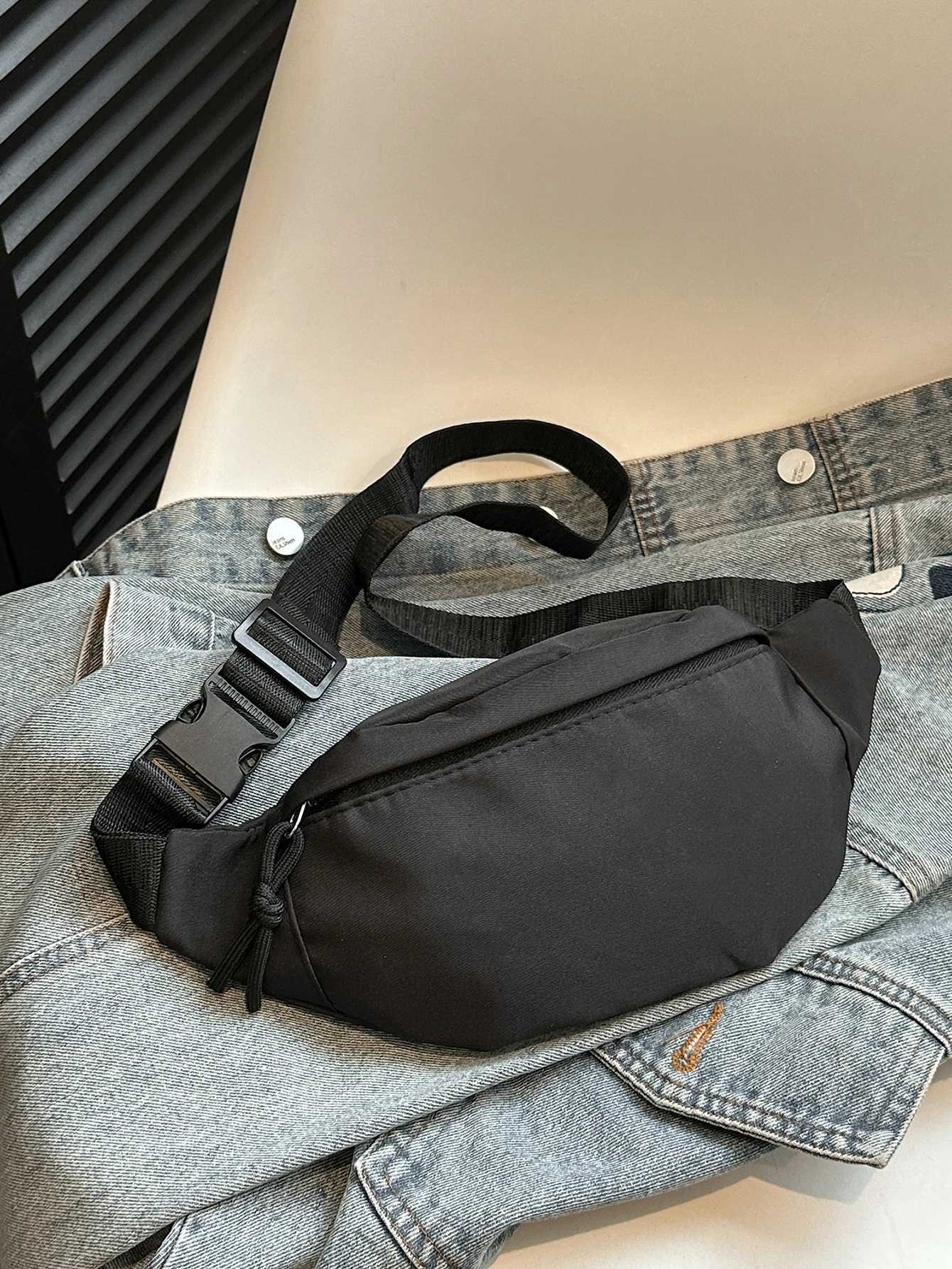 Waist Packs Mens and Womens Street Trend Waist Bag Oxford Casual Waist Bag Crossbody Chest Bag Waist Belt Phone Bag W250604