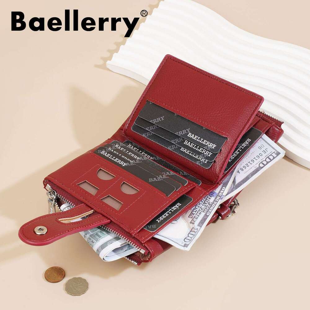 New Women's Short INS Style High-End Student Card Holder Integrated PU Coin Purse Wallet for Women