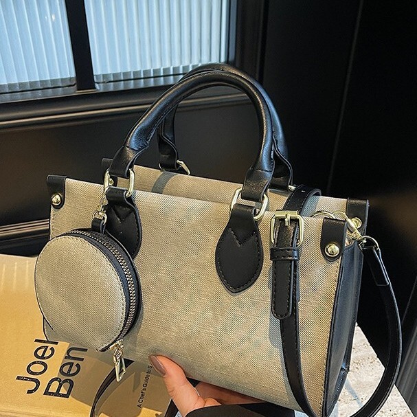 Women's Handbag 2025 New Free Shipping Fashion Color-blocking Retro Versatile Shopping Bag Simple Commuter Shoulder Designer Crossbody Bag