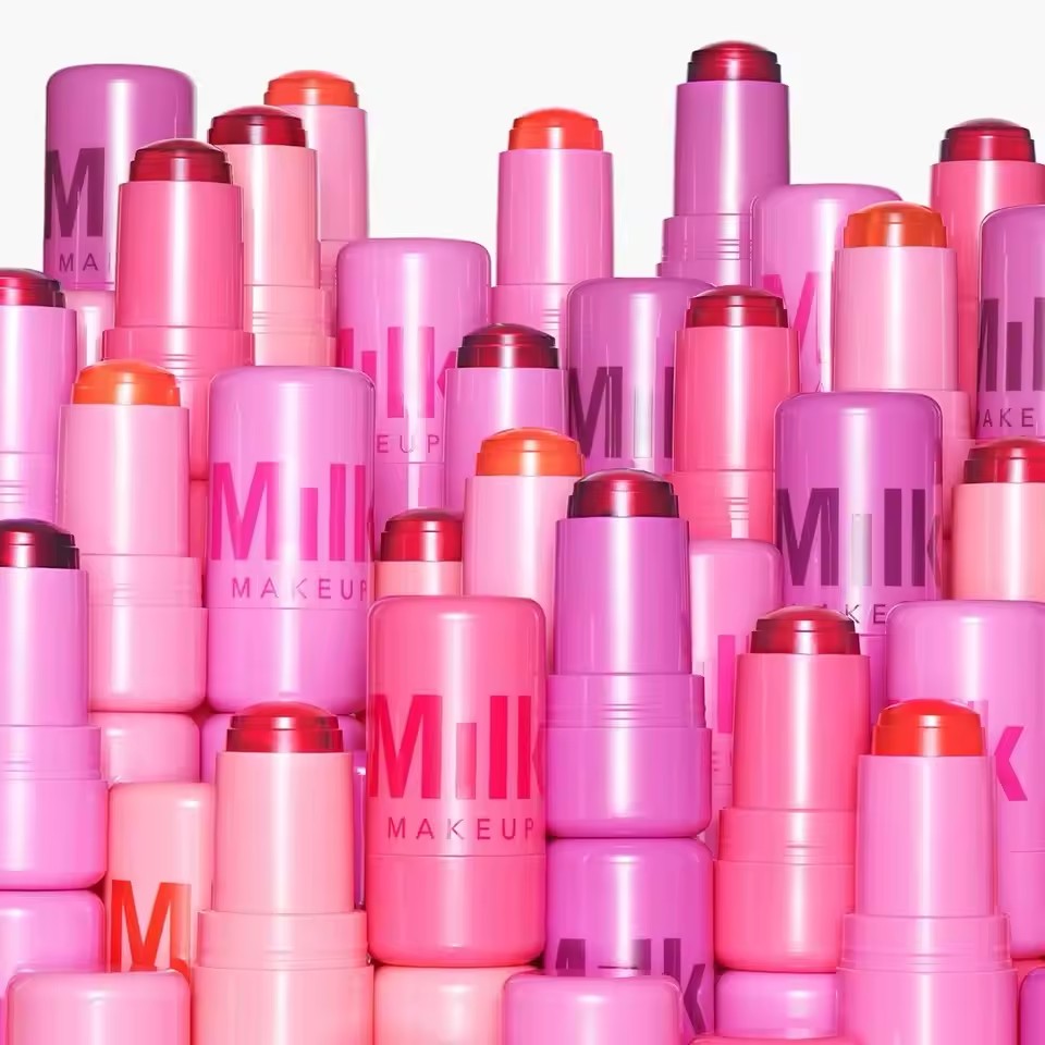 Hot Sale Original Milk Jelly Blush Cooling Water Long Lasting Jelly Tint 3-in-1Lipstick Blush Stick Multi-Use Matte Blush Makeup